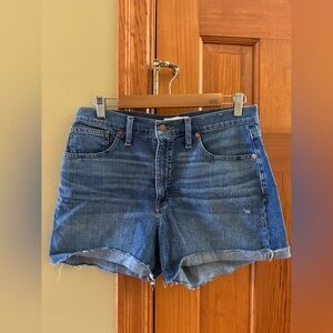 Madewell Dark Blue Denim Jean Shorts